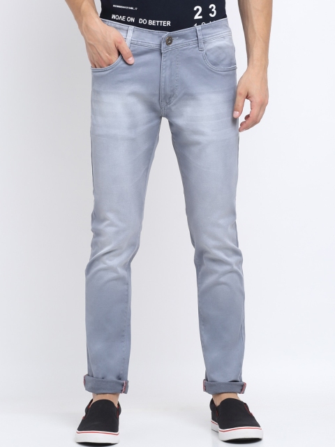 

Rodamo Men Grey Slim Fit Mid-Rise Clean Look Jeans