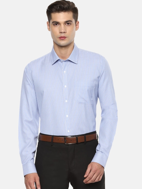 

Van Heusen Men Blue & White Slim Fit Striped Formal Shirt