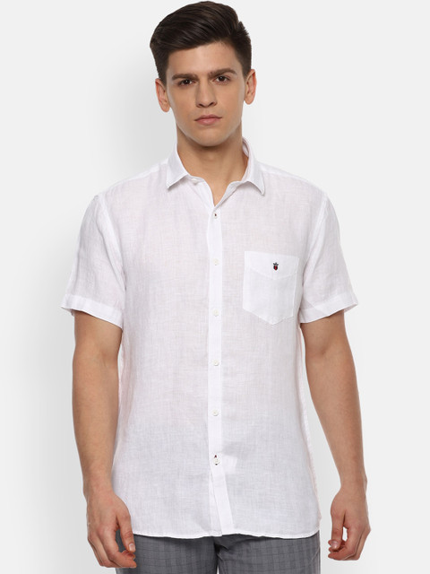 

Louis Philippe Sport Men White Slim Fit Solid Casual Shirt