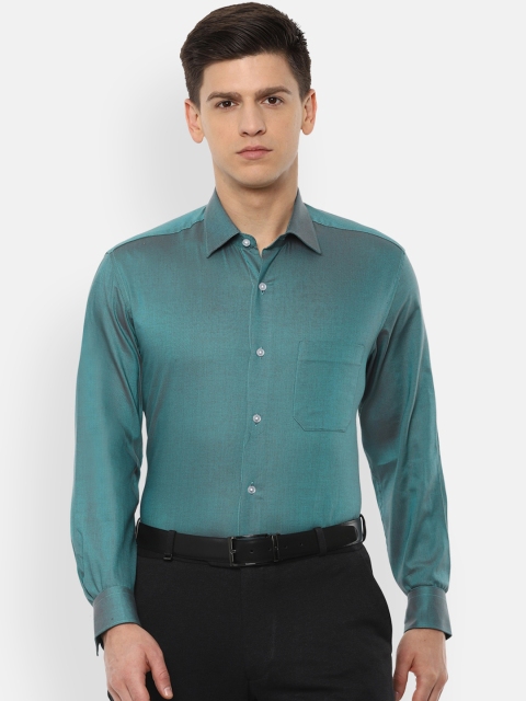 

Louis Philippe Men Blue Slim Fit Solid Formal Shirt