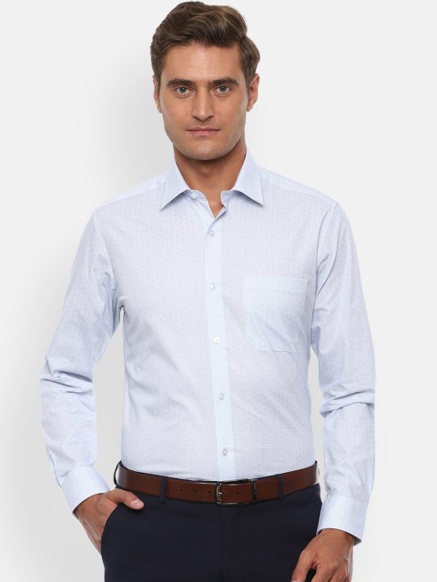 

Louis Philippe Men Blue Slim Fit Checked Casual Shirt