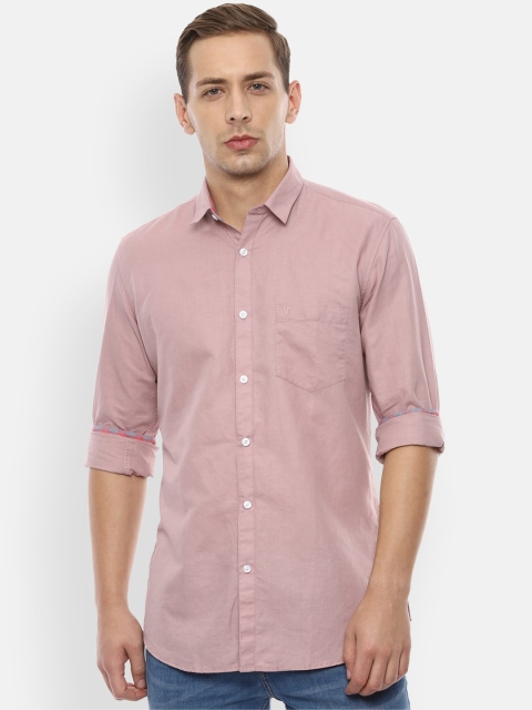 

Van Heusen Sport Men Pink Slim Fit Solid Casual Shirt