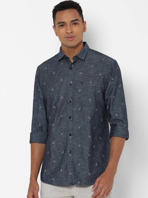 

Allen Solly Men Blue & Off-White Slim Fit Printed Casual Shirt