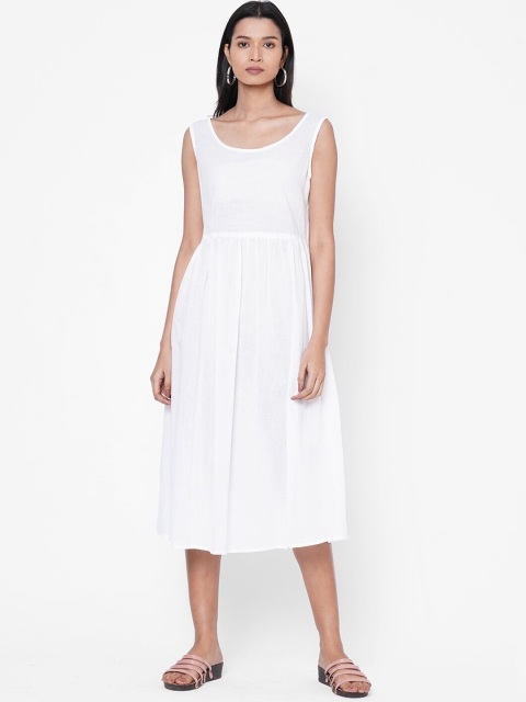 

ZOLA Women Blue Striped A-Line Dress