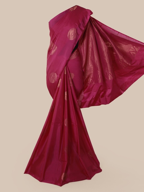 

Pothys Magenta & Golden Woven Design Saree