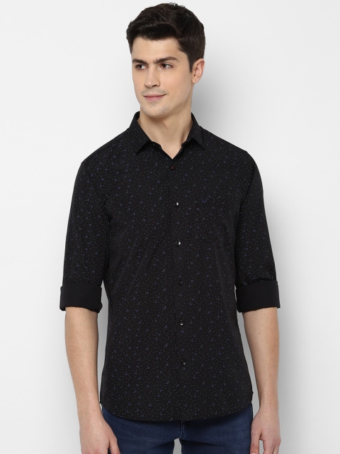 

Allen Solly Men Black & Navy Blue Slim Fit Printed Casual Shirt