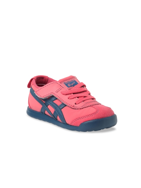 

Onitsuka Tiger Kids Pink Striped Mexico 66 TS Casual Sneakers