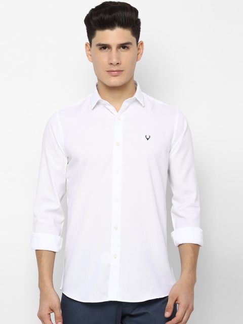 

Allen Solly Men White Slim Fit Solid Casual Shirt