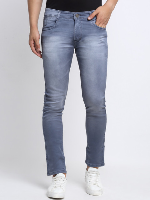 

Rodamo Men Blue Light Fade and Clean Look Slim Fit Jeans