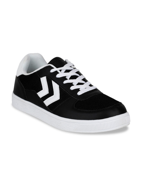 

hummel Unisex Black Printed Sneakers Casual Shoes