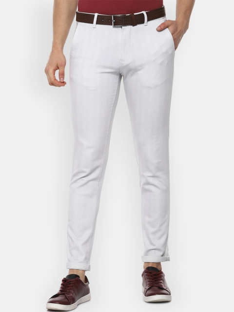 

Louis Philippe Sport Men White Slim Fit Solid Regular Trousers