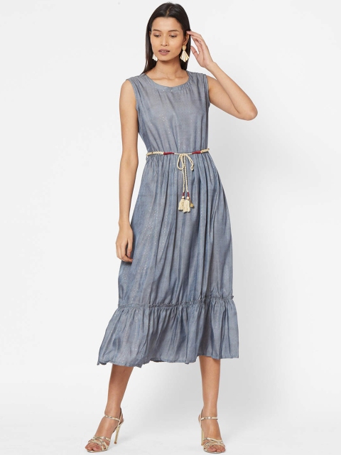 

ZOLA Women Grey Printed A-Line Dress