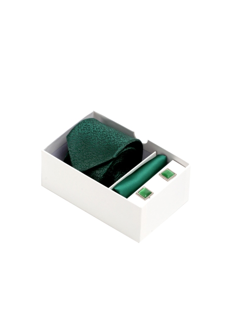 

Alvaro Castagnino Men Green & Silver-Toned Accessory Gift Set