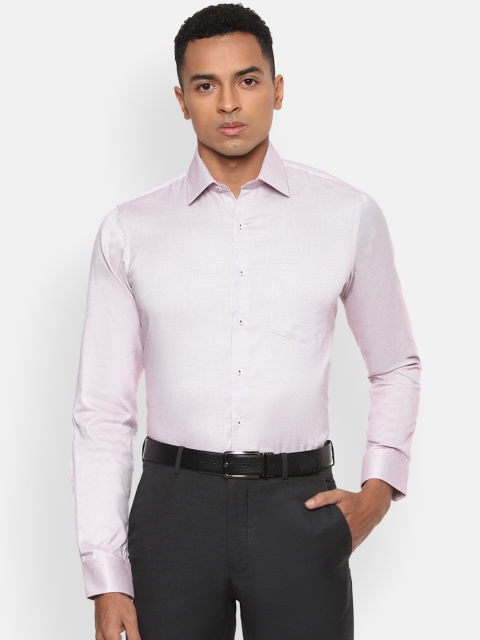 

Van Heusen Men Pink Slim Fit Solid Formal Shirt