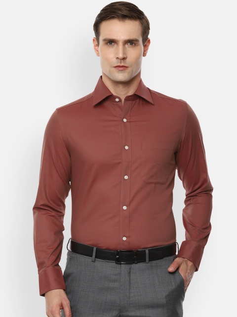 

Louis Philippe Men Brown Regular Fit Solid Casual Shirt