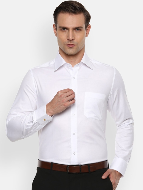 

Louis Philippe Men White Regular Fit Solid Formal Shirt