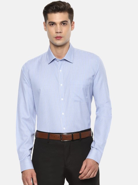 

Van Heusen Men Blue & White Slim Fit Checked Formal Shirt