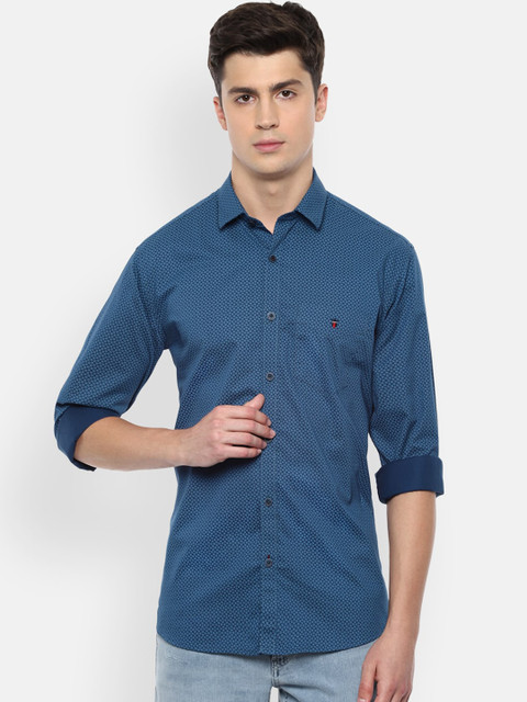 

Louis Philippe Sport Men Navy Blue Slim Fit Printed Casual Shirt
