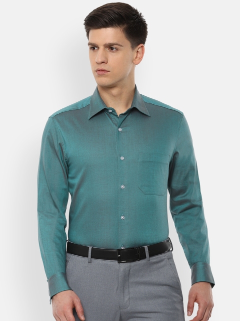 

Louis Philippe Men Blue Regular Fit Solid Formal Shirt