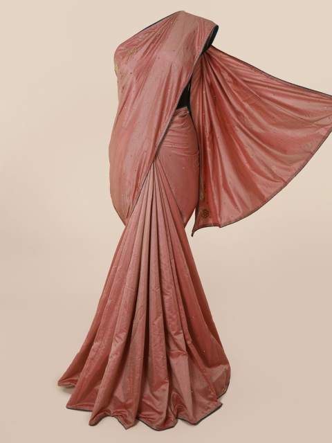 

Pothys Pink Embellished Art Silk Saree