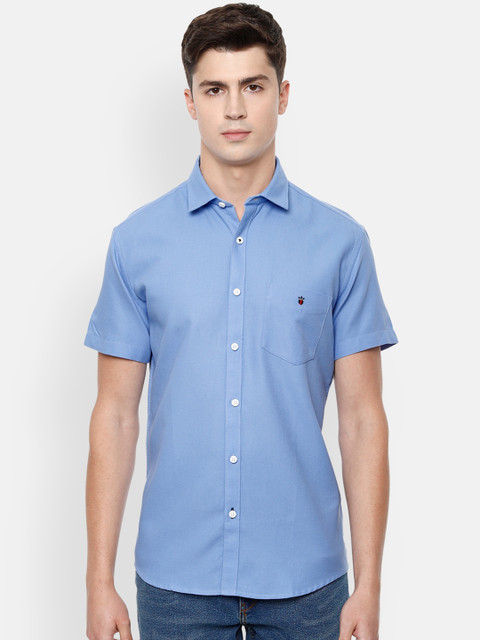 

Louis Philippe Sport Men Blue Slim Fit Self Design Casual Shirt