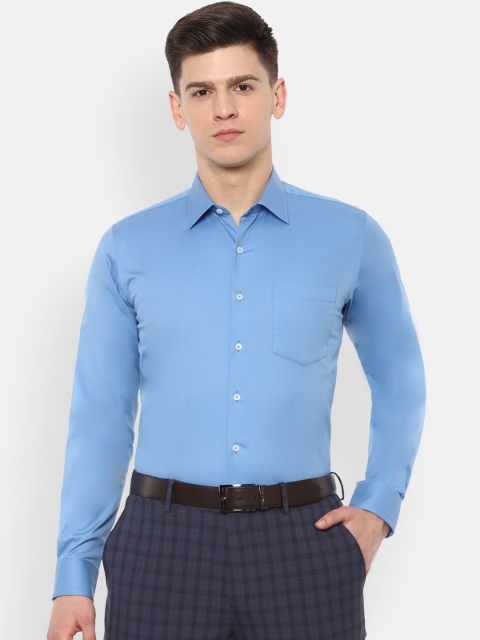 

Van Heusen Men Blue Slim Fit Solid Formal Shirt