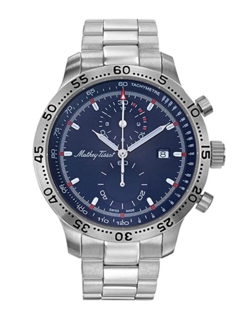 

Mathey-Tissot Men Blue Analogue Watch H1823CHABU
