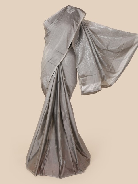

Pothys Grey & Silver Woven Design Saree