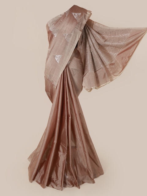 

Pothys Beige & Golden Woven Design Saree