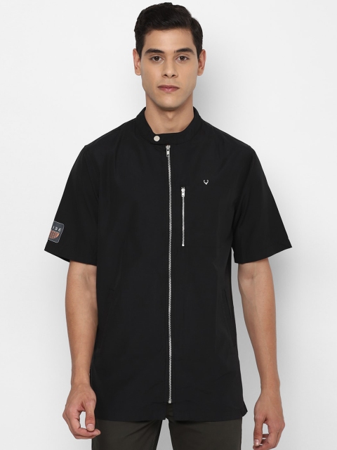 

Allen Solly Men Black Regular Fit Solid Casual Shirt