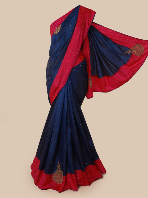 

Pothys Blue Woven Design Art Silk Saree