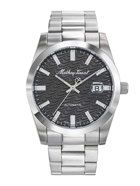 

Mathey-Tissot Men Black Swiss Analogue Watch H1450ATAS