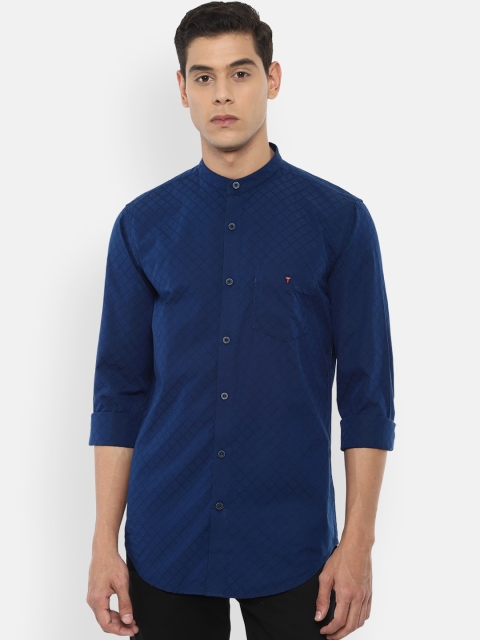 

Louis Philippe Sport Men Blue Cotton Slim Fit Solid Casual Shirt