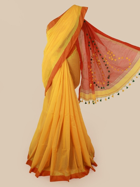 

Pothys Yellow Woven Design Saree