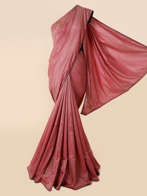 

Pothys Pink Embellished Art Silk Saree