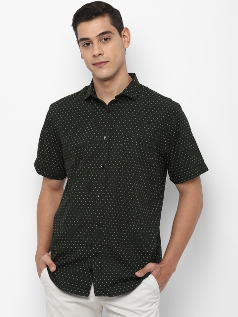 

Allen Solly Men Green Slim Fit Printed Casual Shirt