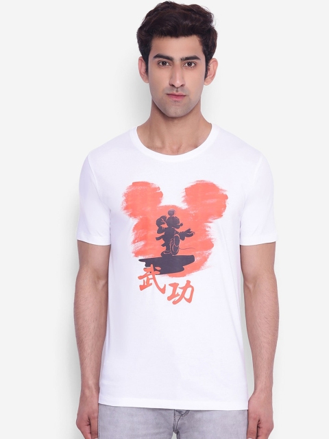 

Mickey Mouse Family Men White Printed Round Neck T-shirt