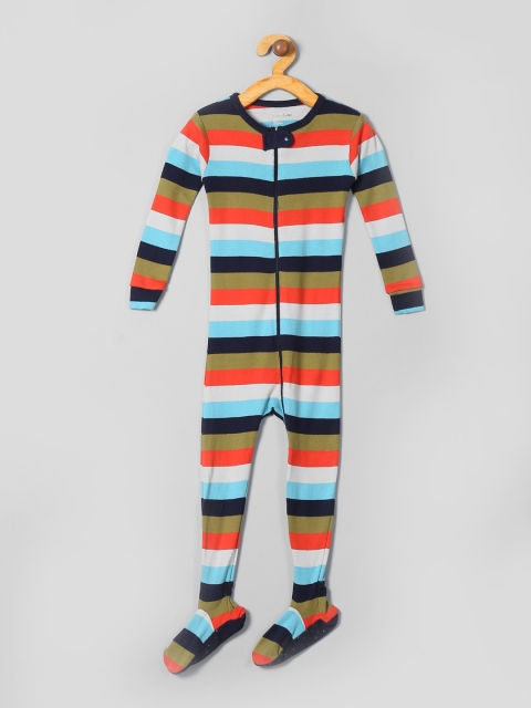 

GAP Baby Multi-Colour Long Sleeve Striped Bodysuit