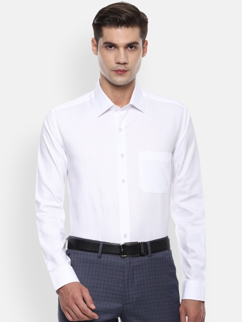 

Louis Philippe Men White Slim Fit Solid Formal Shirt