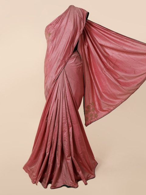 

Pothys Pink Embellished Art Silk Saree