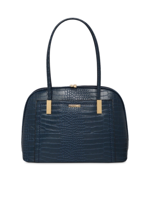 

Forever Glam by Pantaloons Navy Blue Textured Shoulder Bag