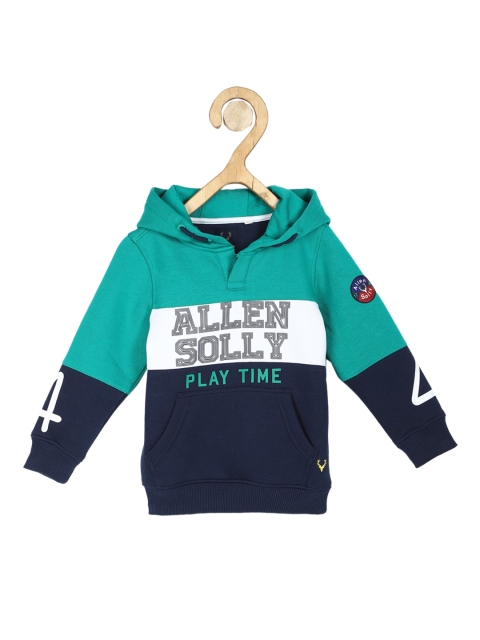 

Allen Solly Junior Boys Blue & White Colourblocked Sweatshirt