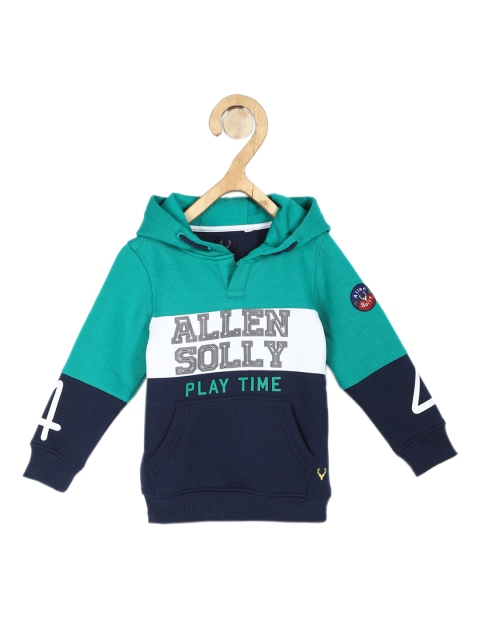 

Allen Solly Junior Boys Blue & White Colourblocked Sweatshirt