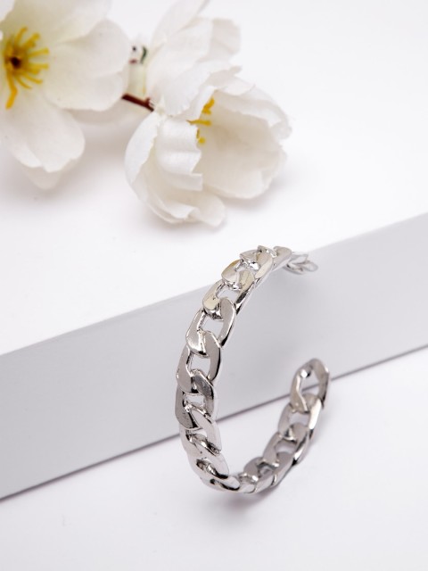 

AVANT-GARDE PARIS Rhodium-Plated Silver-Toned Cuff Bangle