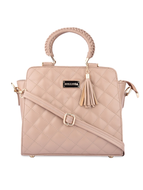 

Bellissa Nude-Coloured Textured Handheld Bag