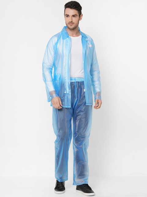 

Zeel Men Blue Solid Rain Suit