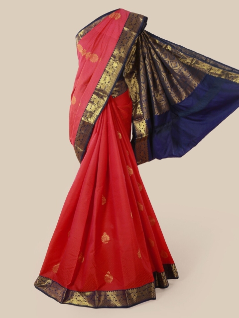 

Pothys Pink Woven Design Pure Silk Saree