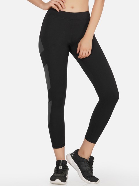 

NEU LOOK FASHION Women Black & Grey Solid Tights
