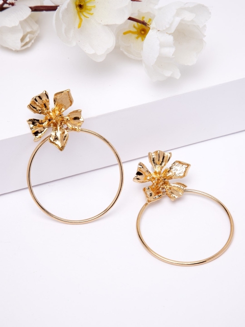 

AVANT-GARDE PARIS Gold-Toned Contemporary Hoop Earrings