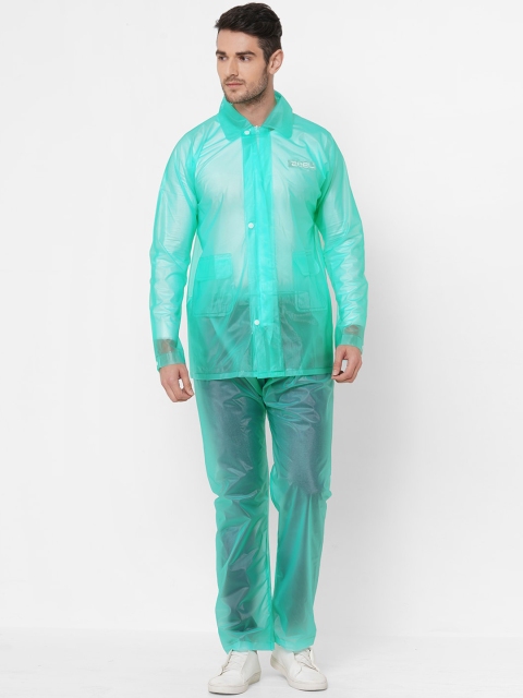 

Zeel Men Sea Green Solid Rain Suit